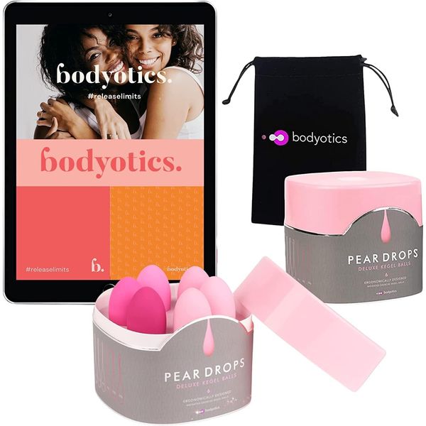 Bodyotics Deluxe Kegel Weighted Exercise Trainers - Pelvic Floor Strengthener for Women for Bladder Control - Prevent Prolapse - Set of 6 for Beginners to Advanced with E-Book