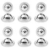 LOADR Earring Support Backs, 6 Pairs (8pcs) Silver Earring Lifter Backs for Droopy Ears, Heavy Earrings, Studs