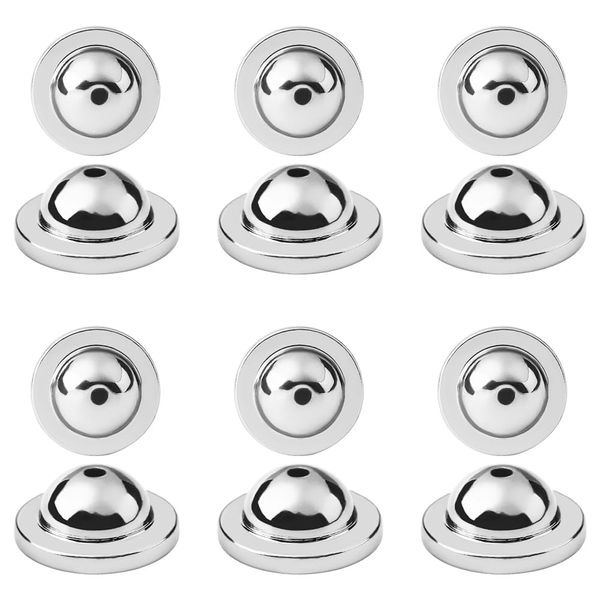 LOADR Earring Support Backs, 6 Pairs (8pcs) Silver Earring Lifter Backs for Droopy Ears, Heavy Earrings, Studs