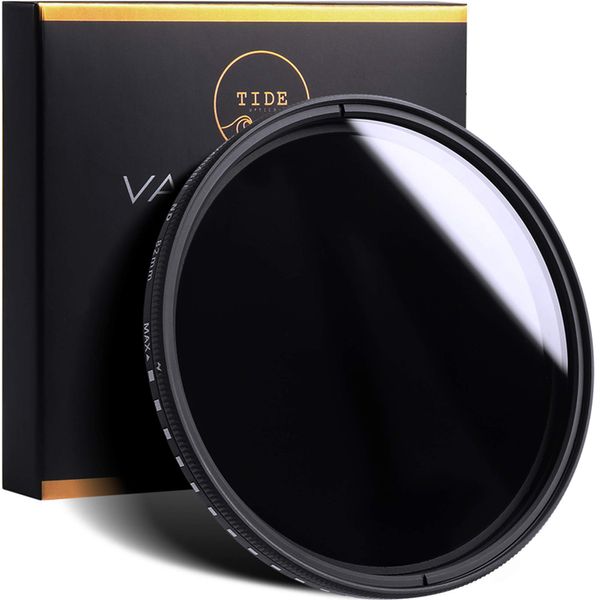 Tide Optics 72mm Variable ND Filter (ND2 - ND400) Circular Neutral Density Lens Filter
