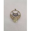Gold Tone And Resin Opal Pendant