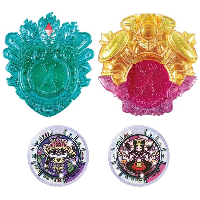 Yo - kai Watch, Hihou Yo - kai Emblem & Fossil Medal Set SP, Angkor Dead / Armor Terrace