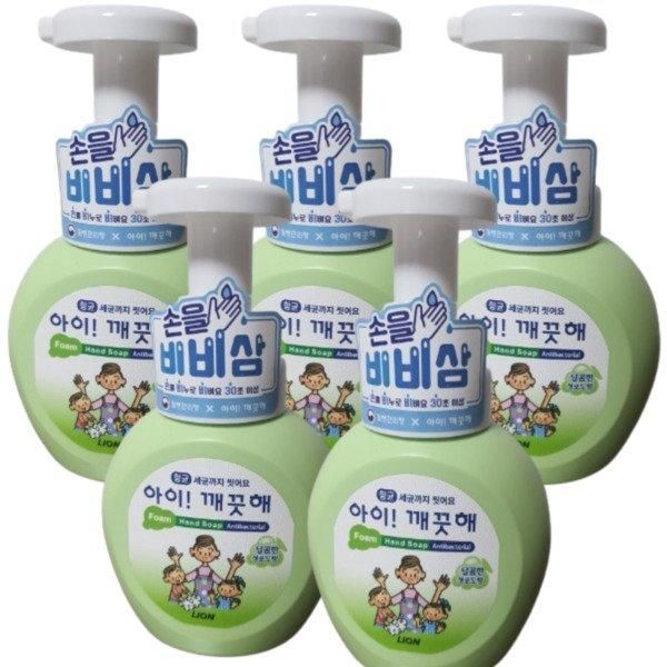 [Shinsegae Mall] Kids Clean Green Grape Flavor 250ml x 6 Containers Pumping Foam