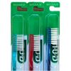 6 Pk GUM 409 Classic Compact (4 rows) brushes Soft Toothbrush With Rubber Tip