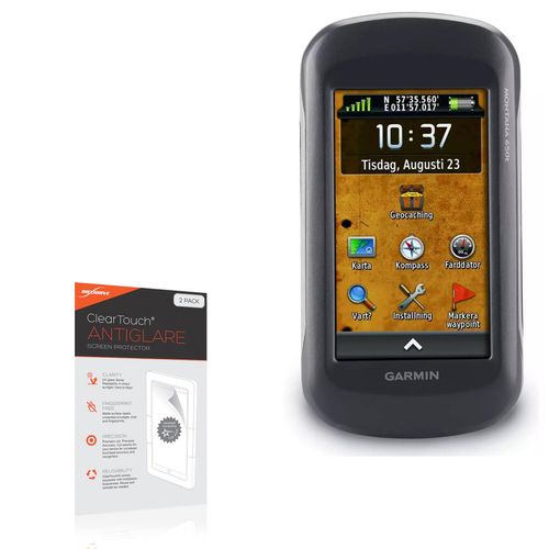 BoxWave Screen Protector Compatible with Garmin Montana 650t - ClearTouch Anti-Glare (2-Pack), Anti-Fingerprint Matte Film Skin