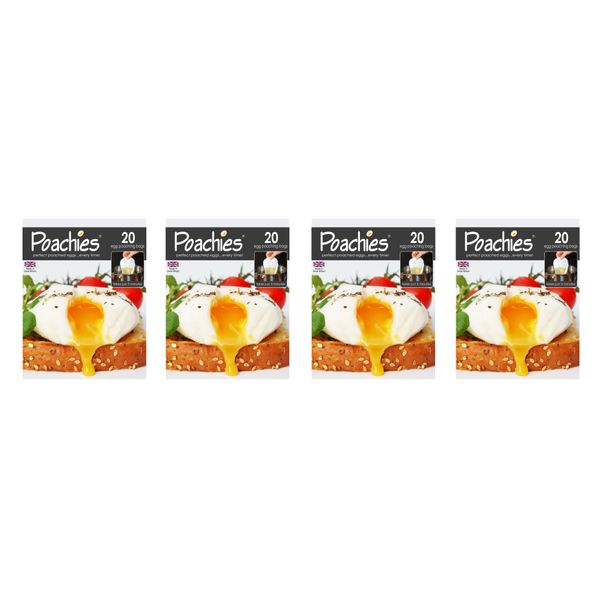 Poachies Egg Poaching x 4-80 Bags, Fabric, 17x13.5x2 cm