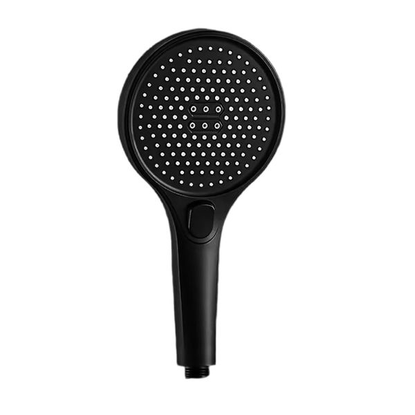 marysgift Black Shower Head High Pressure Power Shower Head with 3 Modes (Without Hose) Universal Handheld Shower Head for Low Water Pressure,HS0005