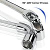 Vokenforu Socket Wrench 14mm, 1 Pcs Socket Spanners, L Shaped Spanner, Angled Head Wheel Nut Socket Wrench, Metric Hex Spanner