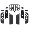 eXtremeRate Graphite Carbon Fiber Patterned Joycon Housing with Buttons, Handheld Controller DIY Replacement Shell Case for Nintendo Switch & Switch OLED Model JoyCon – Joycon and Console NOT Included
