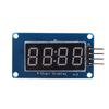 Hilitand LED Display Module, Red Light LED Digital Display, 4-Digit 7-Segments Module, Adjustable Brightness LCD Module