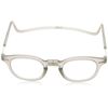 Magnetic Detachable Senior Glass CliC (Click) Vintage Clear Grey VGR +1.5