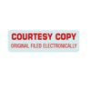 XStamper COURTESY COPY, ORIGINAL FILED ELECTRONICALLY stock Stamp