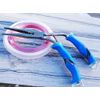Cuda 9-Inch Pistol Grip Needle Nose Fishing Pliers with Integrated Crimper and Titanium, Fluorocarbon and Mono Cutters, Blue, (18096)