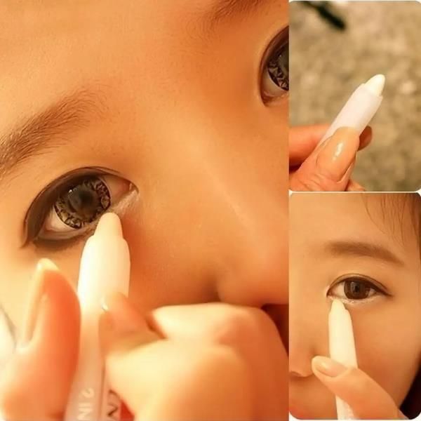 Multipurpose Makeup Pen White Glitter Pearl Eye Shadow Eyeliner Highlight Cosmetic Tool