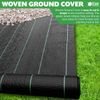 Elixir Gardens 4m x 10m Woven Weed Control Landscape Fabric Ground Felt