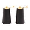 Mud Pie Blk Salt Pepper Grinder; 5" X 2 3/4" Dia