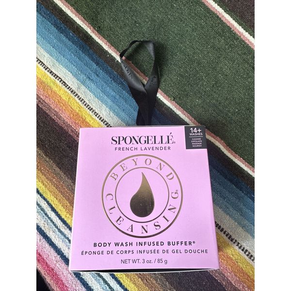 Spongelle Boxed Flower Body Buffer - Shower/Bath Sponge - French Purple