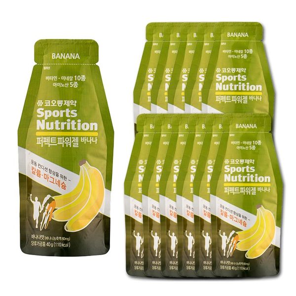 Kolon Perfect Power Gel Energy Gel Banana, 40g, 12 packets