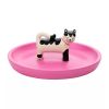 Raspberry Blossom Cat Trinket Dish