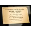 6 x 4 Engraved Memorial Plaque in Silver or Gold/Brass Effect