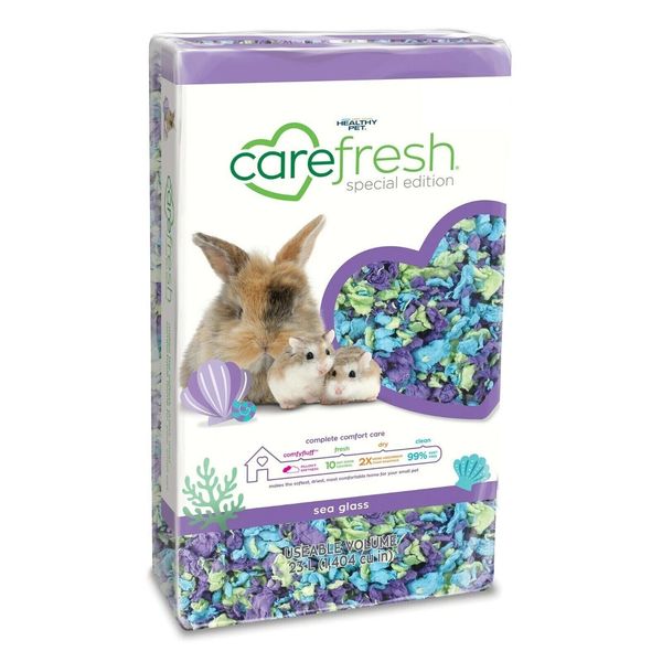 Carefresh Dust Free Natural Paper Small Pet Bedding Odor Control-Sea Glass 10L