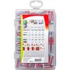 fischer 541108 PROFIbox DUOPOWER Taco Assortment Box, red and Grey, Sin tornillo