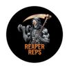 Sensenmann Tod Halloween Gym Workout PopSockets Klebender PopGrip