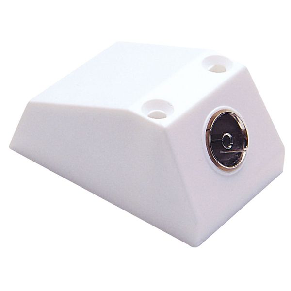 Single Coaxial Outlet TV Aerial Plug Socket Wall Mount