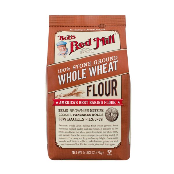 Bob's Red Mill Whole Wheat Flour, 5 Pound (Pack of 1)