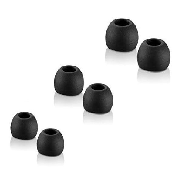 Thetransporter - 18 X Black Replacement Silicone In-Ear Earphone Headphone Earbuds Tips Gels Rubber Spare Mixed Size…