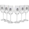 Professional Barware 6 x Noilly Prat Glasses, Stemmed Wine Glasses