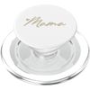 Beige White Heart Mama PopSockets PopGrip for MagSafe