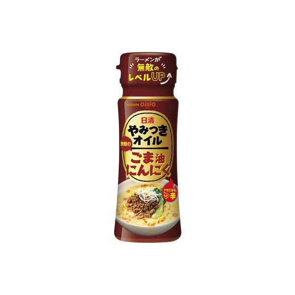 Nissin Olio Nissin Addictive Oil Sesame Oil Garlic, 3.2 oz (90 g)