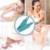 Yuka Washing Rubber Back Scrub, Mud Gloves, Mud Gloves, Exfoliating, Double-Sided, Strong Scrubbing, Unisex, Transparent Hanging Hook Included, Bath Goods, 1 Hook (Blue)