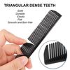 uxcell Folding Comb, Portable Travel Hair Comb Double Comb Mini Hair Brush for Thin/Thick Hair for Women and Men (Black)