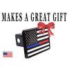 Rogue River Tactical Thin Blue Red Line Lives Matter Trailer Hitch Cover Plug...