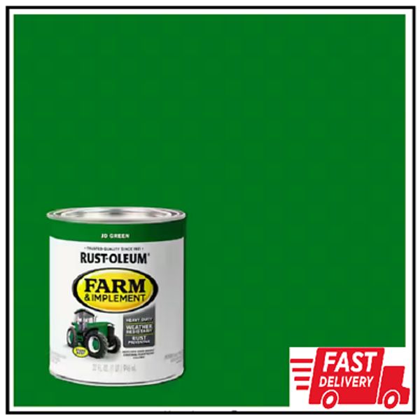 1 qt. Farm & Implement J.D. Green Gloss Enamel Paint (2-Pack)