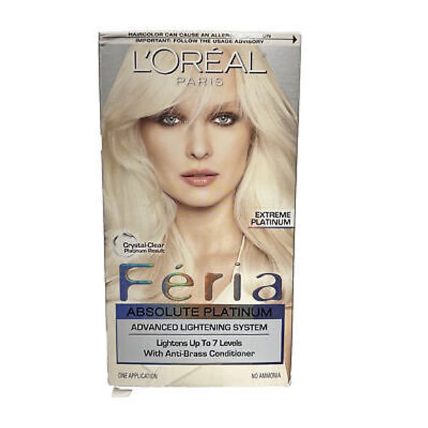 L'Oreal Paris Feria Absolute Platinum Extreme Lightening System 7 Levels Hair