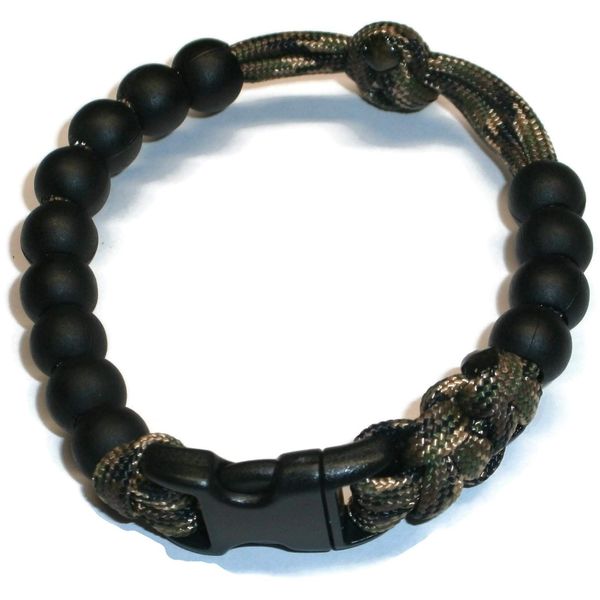 RedVex Ranger Pace Counter Bead Bracelet Woodland Camo- Choose your size - Customization Available (9 inch)