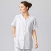 EXNER Women's Half Sleeve Button Down Tunic Top 6 Colours, purple