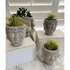 Cement Buddha Pot, Outdoor Candle Pot, Succulent Planter