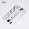sourcing map 3pcs High Precision SEC Size Estimation Chart 0.16mm Covered Transparency Flaw Detection Film Ruler for Diameter and Line Width Defects Measuring