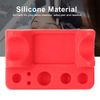 Tattoo Tool Pen Holder, Silicone tattoo machine Holder cotton swab Pen Stand Holder color cup Holder with circles/rectangle/arc shape, red