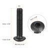 uxcell M3x14mm Hex Socket Button Head Bolts Alloy Steel Fastener Hardware Full Thread Lock Set Hex Socket Half Round 50pcs