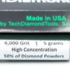 Diamond Polishing Lapping Paste 4,000 Grit 2-4 Micron (H) 50% Concentration 5 gr