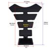 Black Segmented Gas Tank Pad Plain Universal Ninja ZX Sticker Protector Scratch