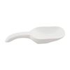 Mud Pie Wooden Scoop Server, 10.5" x 2" x 3"dia, White