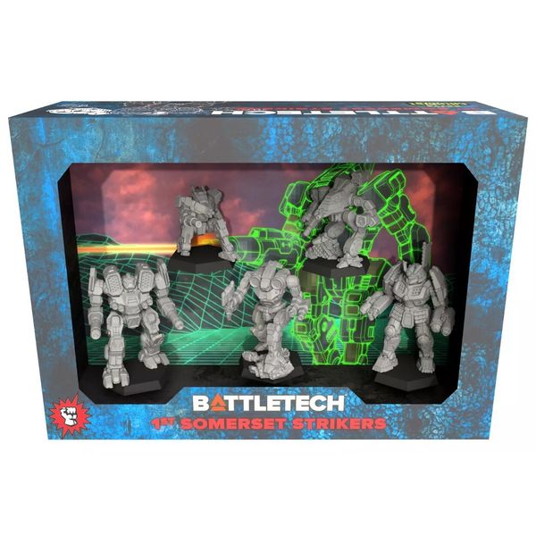 Battletech 1st Somerset Strikers Force Pack - Bushwhacker Mauler Hatamoto-chi