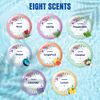 CalmNFiz Shower Steamers Aromatherapy,Spa Kit, Gifts for Mom,Shower Bombs with Essential Oils,Valentine Gifts for Women,Self Care&Relaxation Birthday Gifts for Women and Men,Blue Set,8 Packs