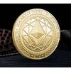 Ethereum ETH - Physical Crypto Challenge Coin - Gold Plated Commemorative Coin